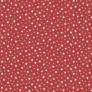 Makower The Henley Studio Scandi Christmas Star 1297 R Red Metre