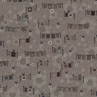 Lecien Lynette Anderson Quilter's Garden 1849 03 Grey Half Metre 