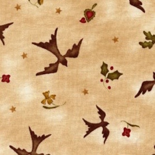 Red Rooster A Year To Crow About Jacqueline Paton 23084 Beige Half Metre 