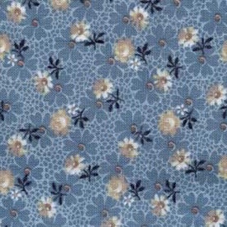 Red Rooster Gatsby's Floral Anna Fishkin 25165 Dark Blue Half Metre