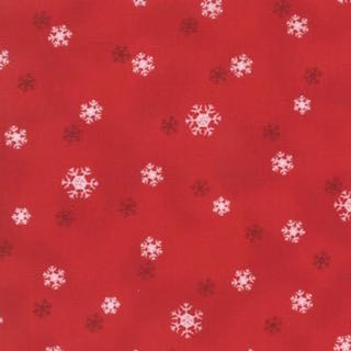 Moda Jol Wenche Wolff Hatling Snowflakes 39704 16 Red