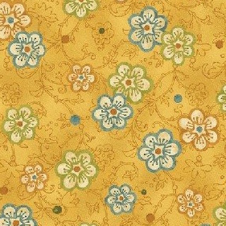 Benartex Nancy Halvorsen Garden Song 4282 07 Yellow Half Metre