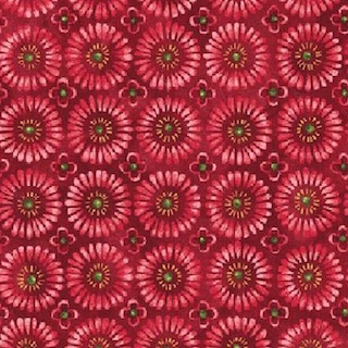 Benartex Jingle All The Way Nancy Halvorson 4521 10 Red Half Metre