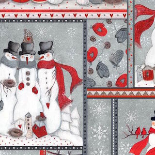Fabri Quilt Seasons Greetings Monica Sabolla Gruppo Snowmen 61210