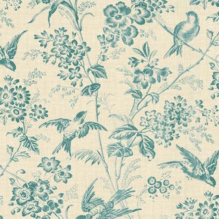 Penny Rose Fabrics Toile de Jouy Emily Hayes C6131 Green