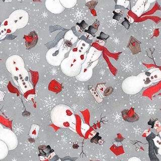 Fabri Quilt Seasons Greetings Monica Sabolla Gruppo Snowmen 61310