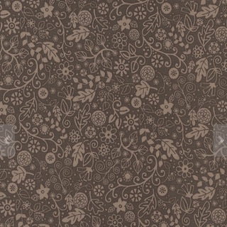 Timeless Treasures Fun Flowers and Leaves C3046 Taupe