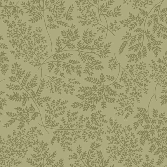 Makower The Henley Studio Sherwood Forest 1501 G4 Green Half Metre