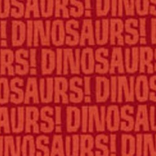 Michael Miller Dinosaurs CX5875 Red Half Metre