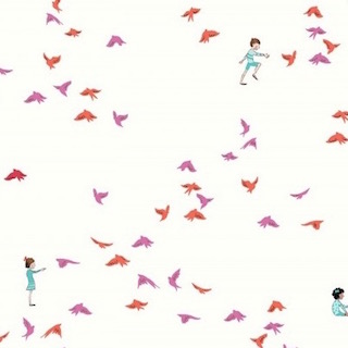 Michael Miller Meandering Birds DC6228 Pink Metre