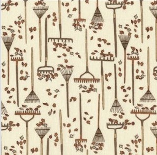 Dear Stella Design Rakes & Leaves 338 Cream