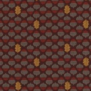 Timeless Treasures Acorns and Leaves C3056 Dark Brown