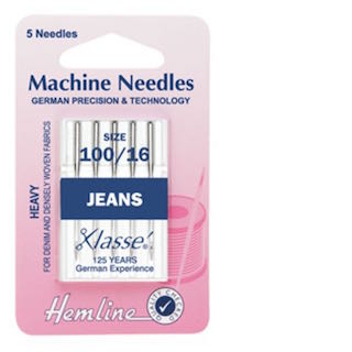 Hemline Machine Needles Jean Heavy 100/16 H103 100