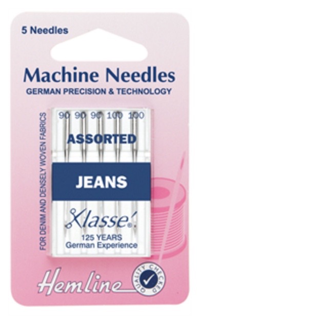 Hemline Machine Needles Universal Jeans Heavy Mixed H103 99