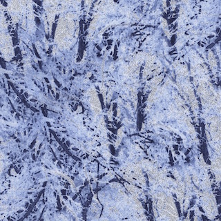 Timeless Treasures Snowy Branches CM3461 Sky Blue