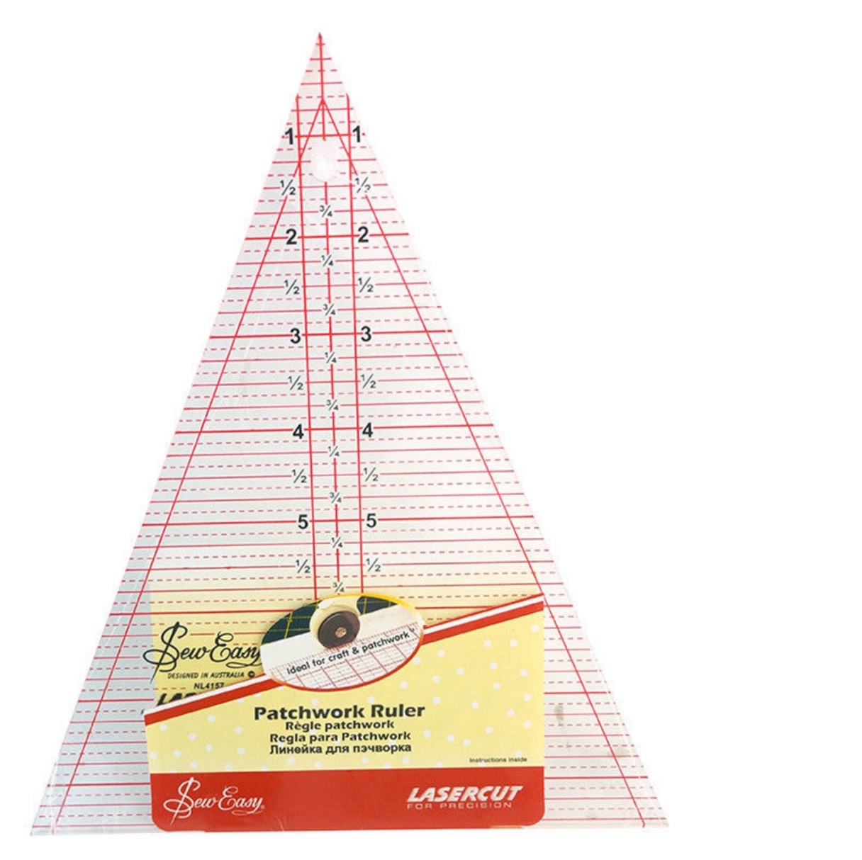 Sew Easy Patchwork Quilting Ruler Triangle NL4157