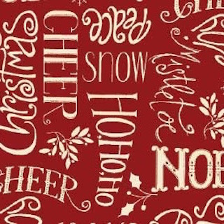 Red Rooster Christmas Whimsy Terri Degenkolb 25206 Red Half Metre