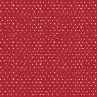 Dear Stella Wee Gallery Hearts WG301 Crimson